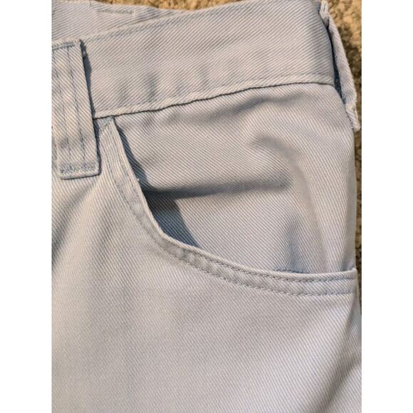 Vintage 1970s Baby Powder Blue Lee Pants 32x28 Distressed, Made In USA - Picture 8 of 16